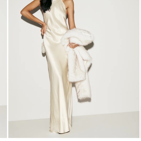 Reformation Ivory Silk Wedding Dress - Picture 5 of 10